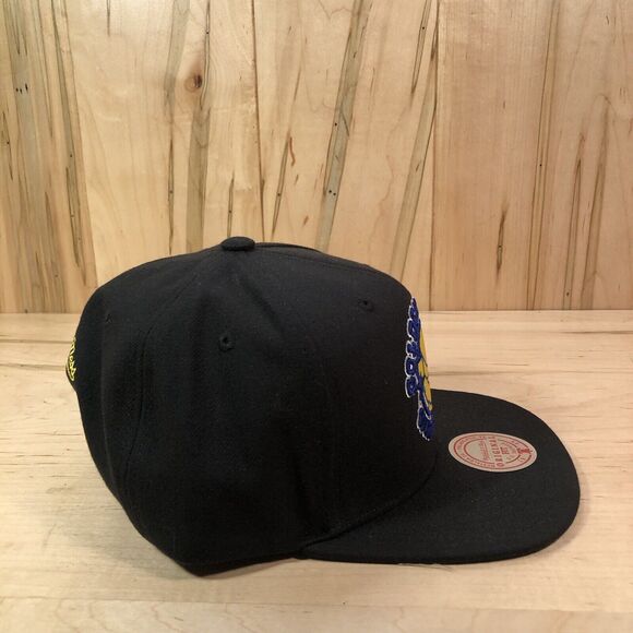 Mitchell & Ness Golden State Warriors Old School Logo Snapback Hat Cap - Picture 6 of 10
